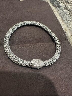 John Hardy Icon Bracelet, Sterling Silver, Diamonds, 5MM